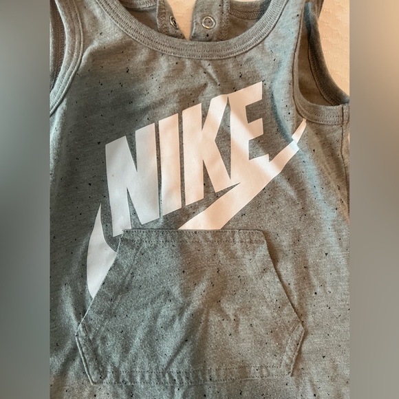 Nike Tank Romper, Gray, Size 9M - Picture 2 of 5